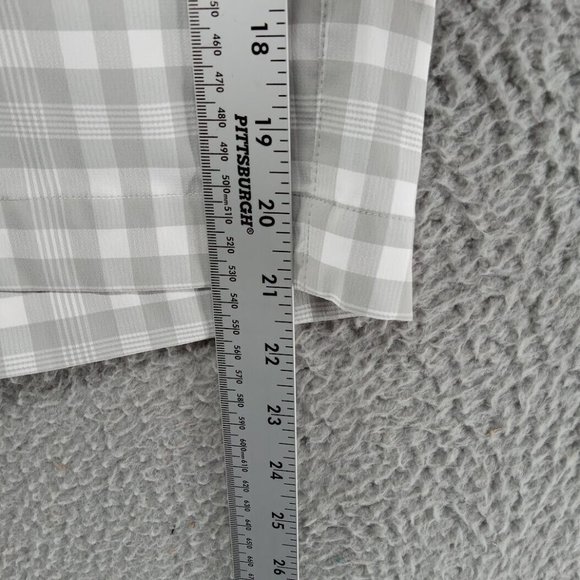 Nike Golf Shorts Mens Size‎ 36 White Gray Check Plaid Dri-Fit Stretch - Picture 3 of 8